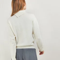 Maison Montagut Pulls>Pull Col Boutonne En Cachemire - Gretel Bis