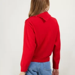Maison Montagut Pulls>Pull Col Boutonne En Cachemire - Gretel Bis