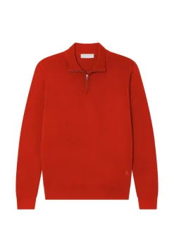 Maison Montagut Pulls>Pull Col Camionneur Avec Logo En Laine Merinos - Ryan