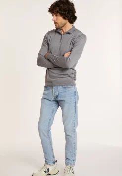 Maison Montagut Pulls>Pull Col Camionneur Avec Logo En Laine Merinos - Ryan