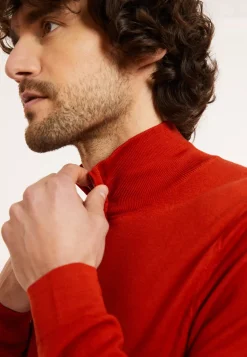 Maison Montagut Pulls>Pull Col Camionneur Avec Logo En Laine Merinos - Ryan
