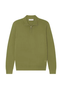 Maison Montagut Pulls>Pull Col Camionneur Avec Logo En Laine Merinos - Ryan
