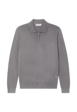 Maison Montagut Pulls>Pull Col Camionneur Avec Logo En Laine Merinos - Ryan