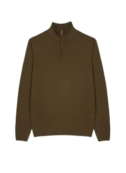 Maison Montagut Pulls>Pull Col Camionneur Avec Logo En Laine Merinos - Ryan