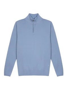 Maison Montagut Pulls>Pull Col Camionneur Avec Logo En Laine Merinos - Ryan