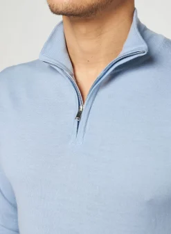 Maison Montagut Pulls>Pull Col Camionneur Avec Logo En Laine Merinos - Ryan