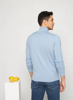 Maison Montagut Pulls>Pull Col Camionneur Avec Logo En Laine Merinos - Ryan