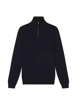 Maison Montagut Pulls>Pull Col Camionneur Avec Logo En Laine Merinos - Ryan