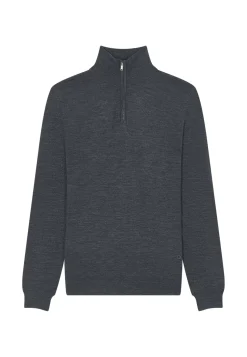 Maison Montagut Pulls>Pull Col Camionneur Avec Logo En Laine Merinos - Ryan
