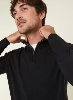 Maison Montagut Pulls>Pull Col Camionneur Avec Logo En Laine Merinos - Ryan