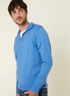 Maison Montagut Pulls>Pull Col Camionneur Avec Logo En Laine Merinos - Ryan