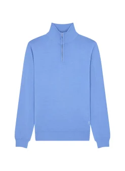 Maison Montagut Pulls>Pull Col Camionneur Avec Logo En Laine Merinos - Ryan