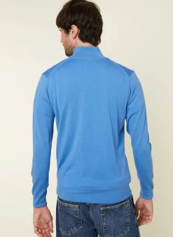 Maison Montagut Pulls>Pull Col Camionneur Avec Logo En Laine Merinos - Ryan