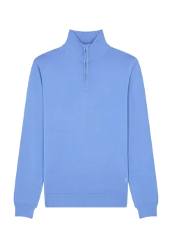 Maison Montagut Pulls>Pull Col Camionneur Avec Logo En Laine Merinos - Ryan