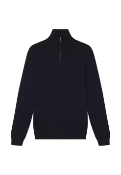 Maison Montagut Pulls>Pull Col Camionneur Avec Logo En Laine Merinos - Ryan