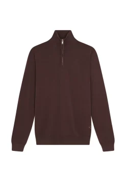 Maison Montagut Pulls>Pull Col Camionneur Avec Logo En Laine Merinos - Ryan