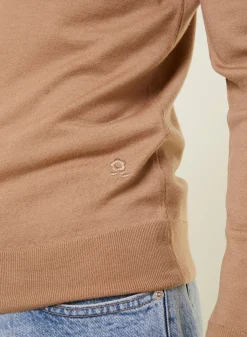 Maison Montagut Pulls>Pull Col Camionneur Avec Logo En Laine Merinos - Ryan