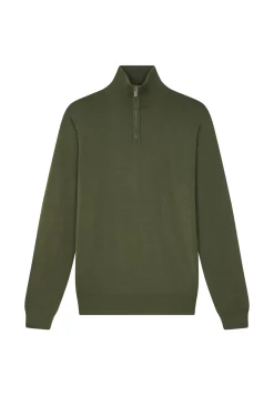 Maison Montagut Pulls>Pull Col Camionneur Avec Logo En Laine Merinos - Ryan