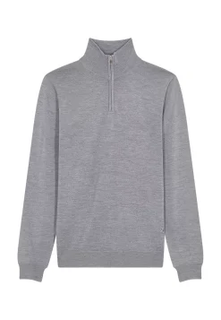 Maison Montagut Pulls>Pull Col Camionneur Avec Logo En Laine Merinos - Ryan