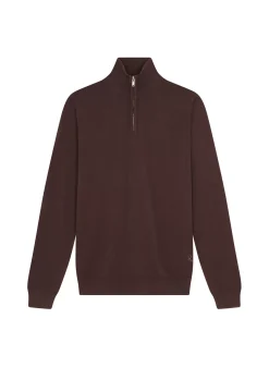 Maison Montagut Pulls>Pull Col Camionneur Avec Logo En Laine Merinos - Ryan