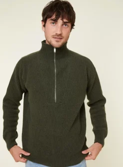 Maison Montagut Pulls>Pull Col Camionneur En Cachemire Melange - French