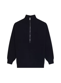 Maison Montagut Pulls>Pull Col Camionneur En Cachemire Melange - French