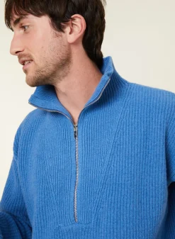 Maison Montagut Pulls>Pull Col Camionneur En Cachemire Melange - French