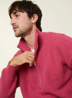 Maison Montagut Pulls>Pull Col Camionneur En Cachemire Melange - French