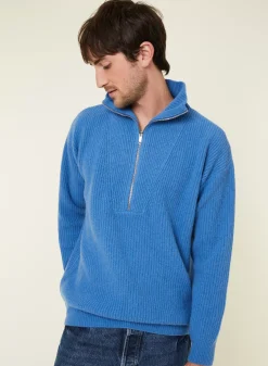 Maison Montagut Pulls>Pull Col Camionneur En Cachemire Melange - French
