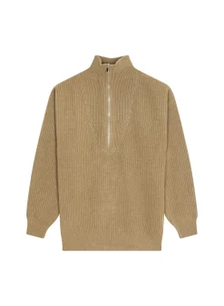Maison Montagut Pulls>Pull Col Camionneur En Cachemire Melange - French
