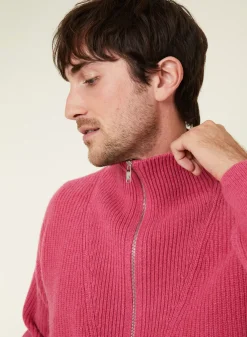 Maison Montagut Pulls>Pull Col Camionneur En Cachemire Melange - French