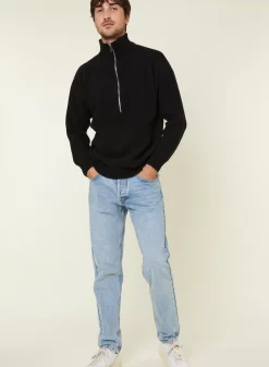 Maison Montagut Pulls>Pull Col Camionneur En Cachemire Melange - French