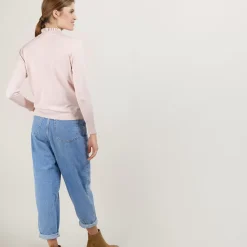 Maison Montagut Pulls>Pull Col Fantaisie En Laine Et Soie - Florina