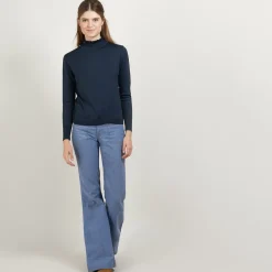 Maison Montagut Pulls>Pull Col Fantaisie En Laine Et Soie - Florina
