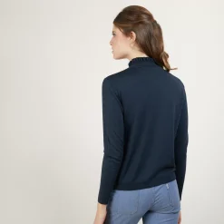 Maison Montagut Pulls>Pull Col Fantaisie En Laine Et Soie - Florina