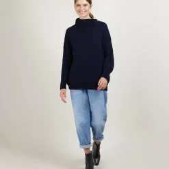 Maison Montagut Pulls>Pull Col Montant Boutonne - Garry