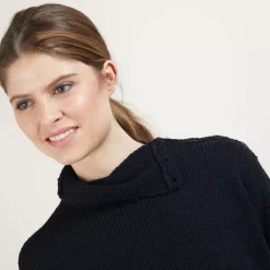 Maison Montagut Pulls>Pull Col Montant Boutonne - Garry