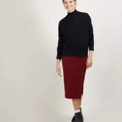 Maison Montagut Pulls>Pull Col Montant En Cachemire - Bassa