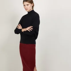 Maison Montagut Pulls>Pull Col Montant En Cachemire - Bassa