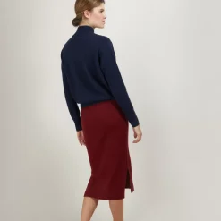 Maison Montagut Pulls>Pull Col Montant En Cachemire - Bassa