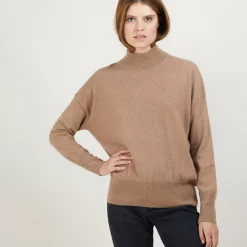 Maison Montagut Pulls>Pull Col Montant En Cachemire - Bassa