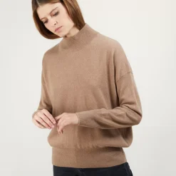 Maison Montagut Pulls>Pull Col Montant En Cachemire - Bassa
