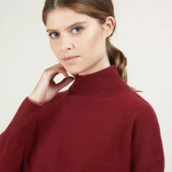 Maison Montagut Pulls>Pull Col Montant En Cachemire - Bassa