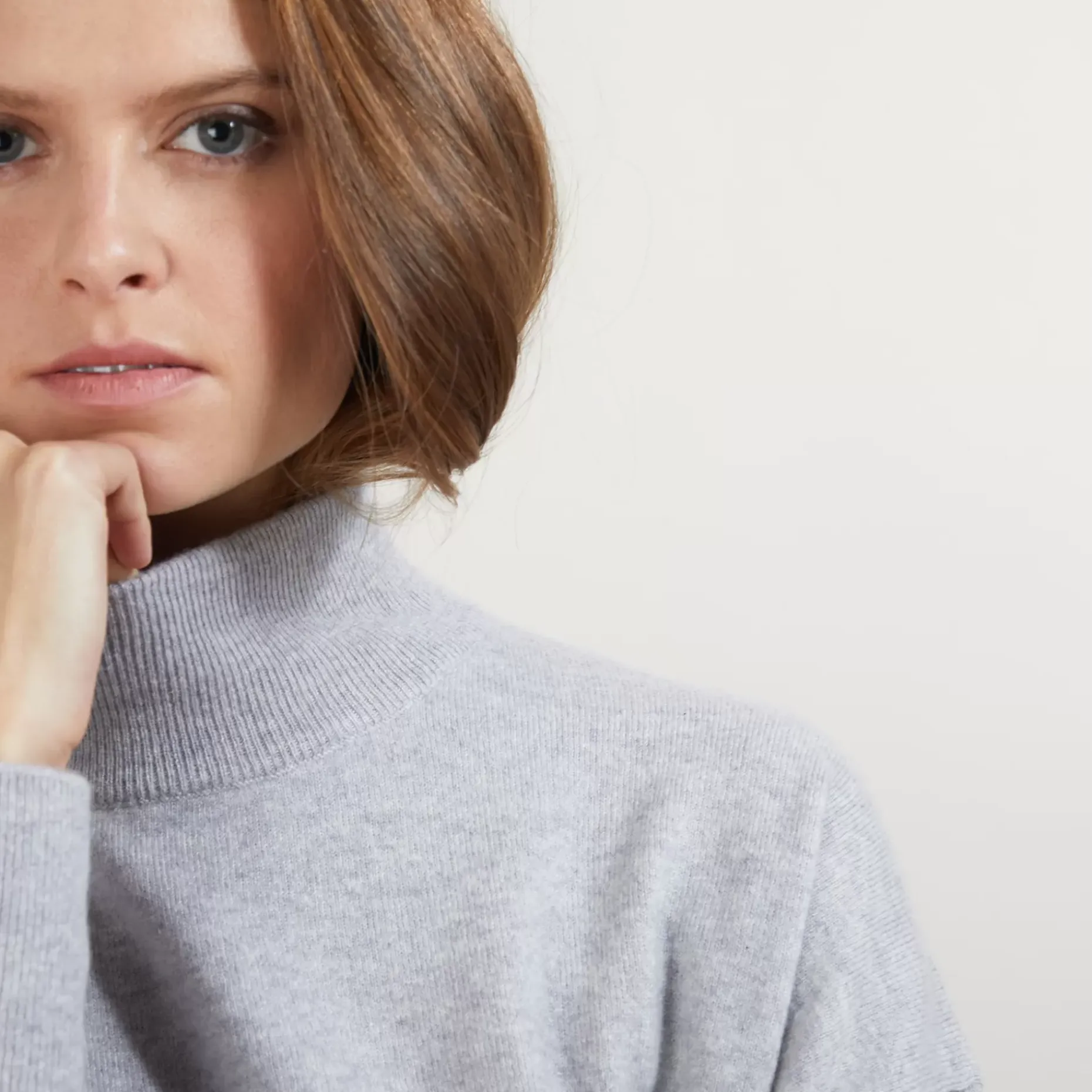 Maison Montagut Pulls>Pull Col Montant En Cachemire - Bassa