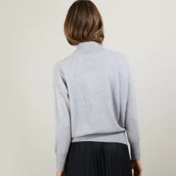 Maison Montagut Pulls>Pull Col Montant En Cachemire - Bassa