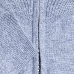 Maison Montagut Pulls>Pull Col Montant En Cachemire Zippe - Filip