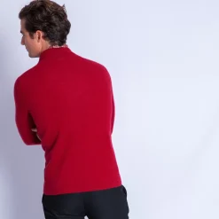 Maison Montagut Pulls>Pull Col Montant En Cachemire Zippe - Filip