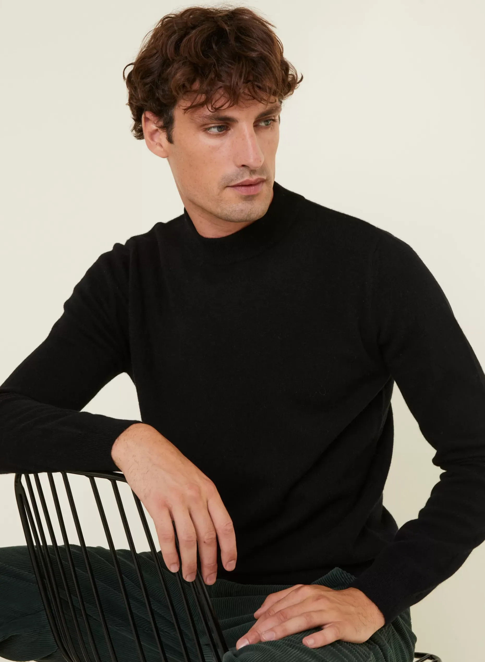 Maison Montagut Pulls>Pull Col Montant En Cachemire - Esteban