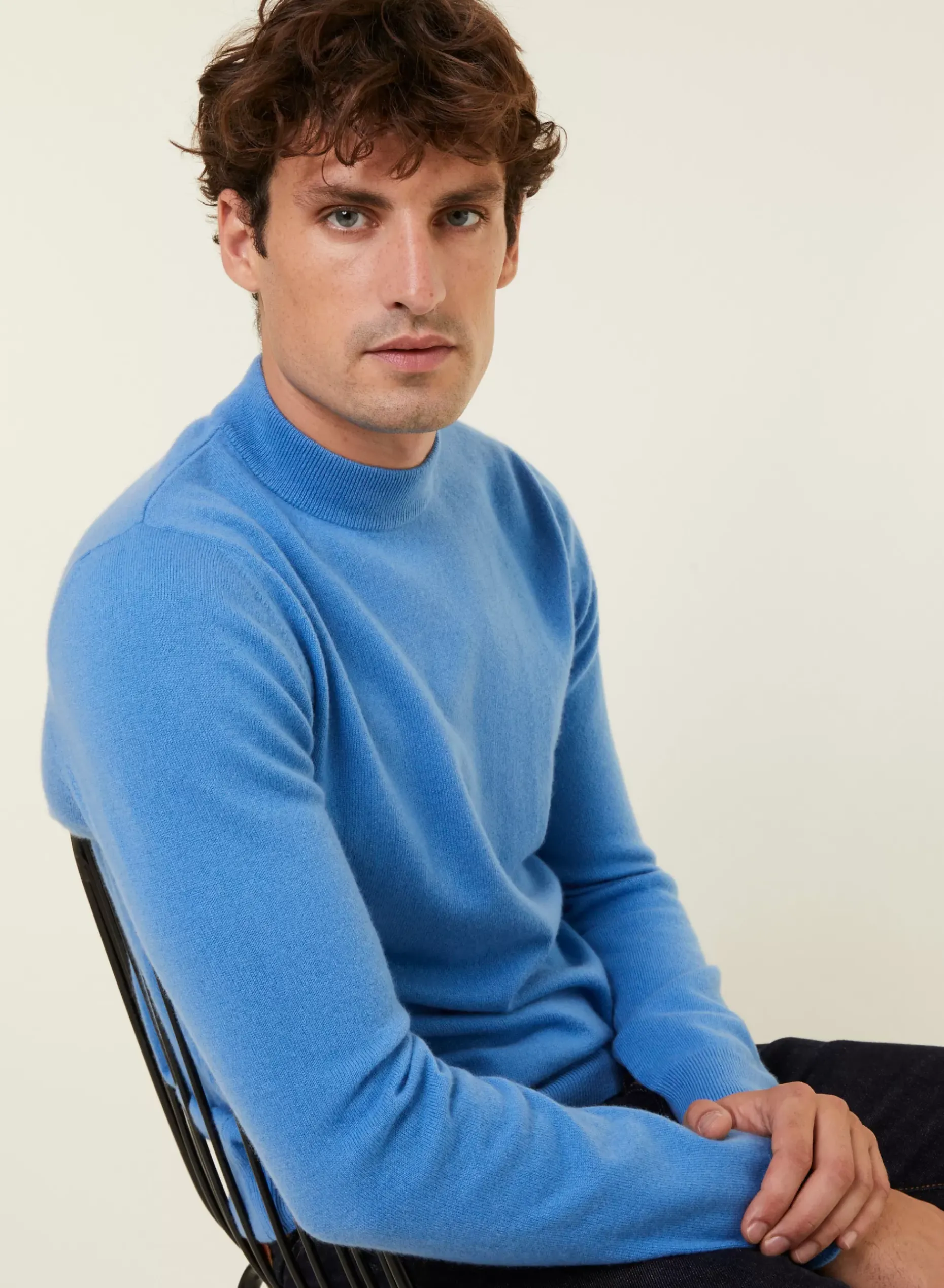 Maison Montagut Pulls>Pull Col Montant En Cachemire - Esteban