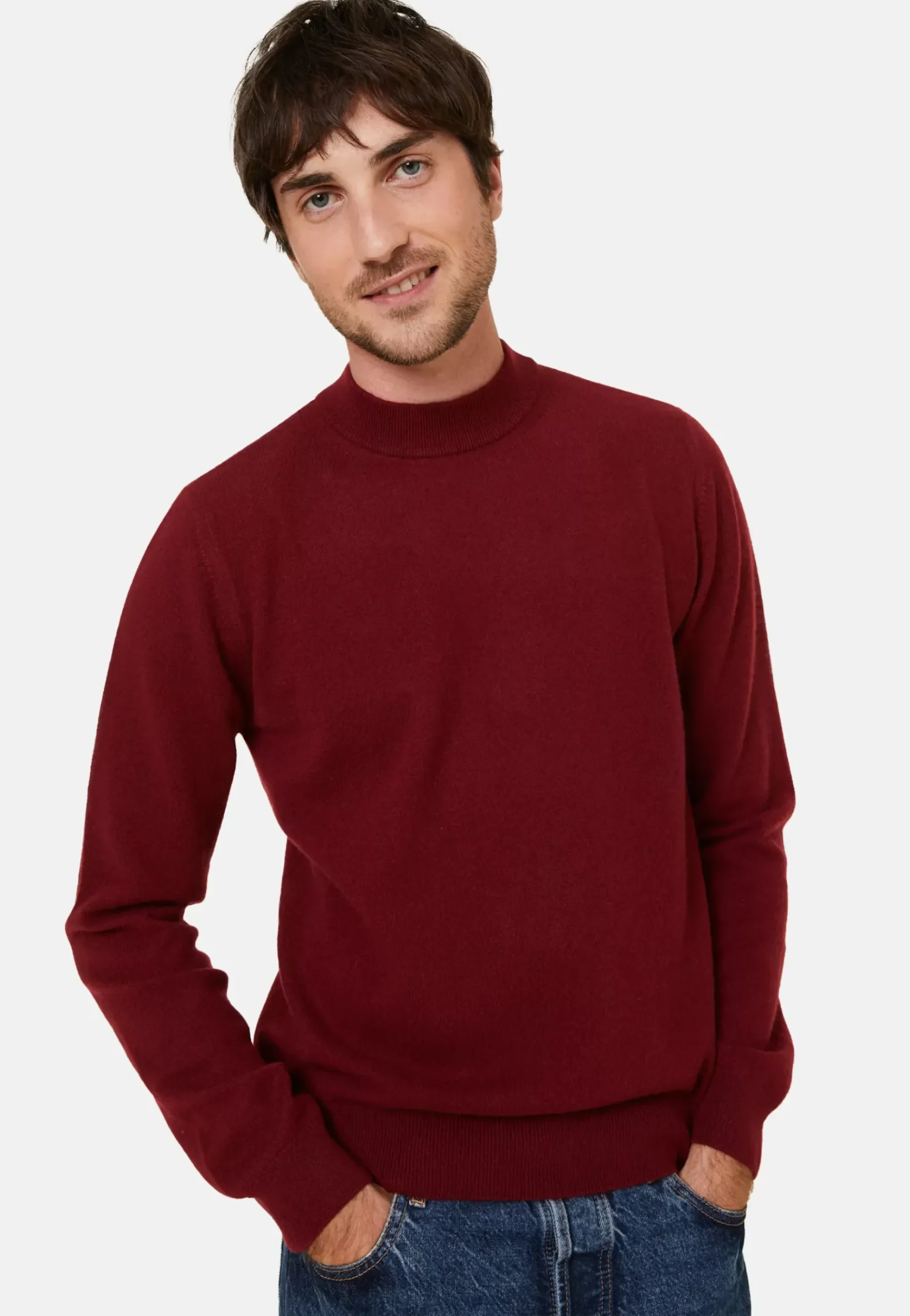 Maison Montagut Pulls>Pull Col Montant En Cachemire - Esteban
